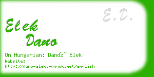 elek dano business card